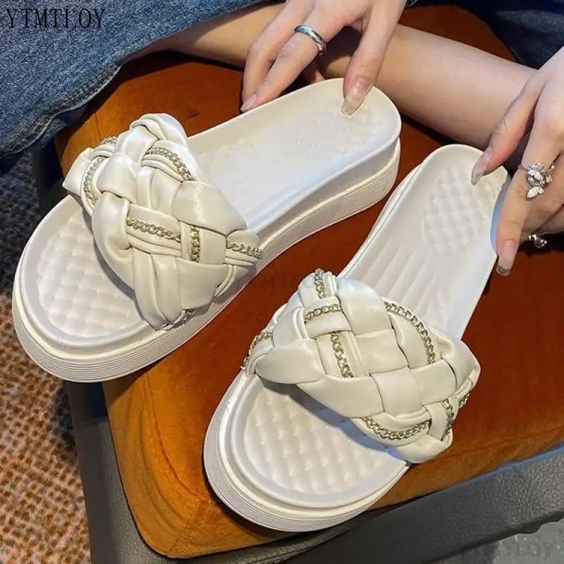 

Shoes Woman Slippers Casual Female Beach Platform Luxury Summer New Ladies Sandals Zapatillas Mujer Casa Sapato Feminino 3