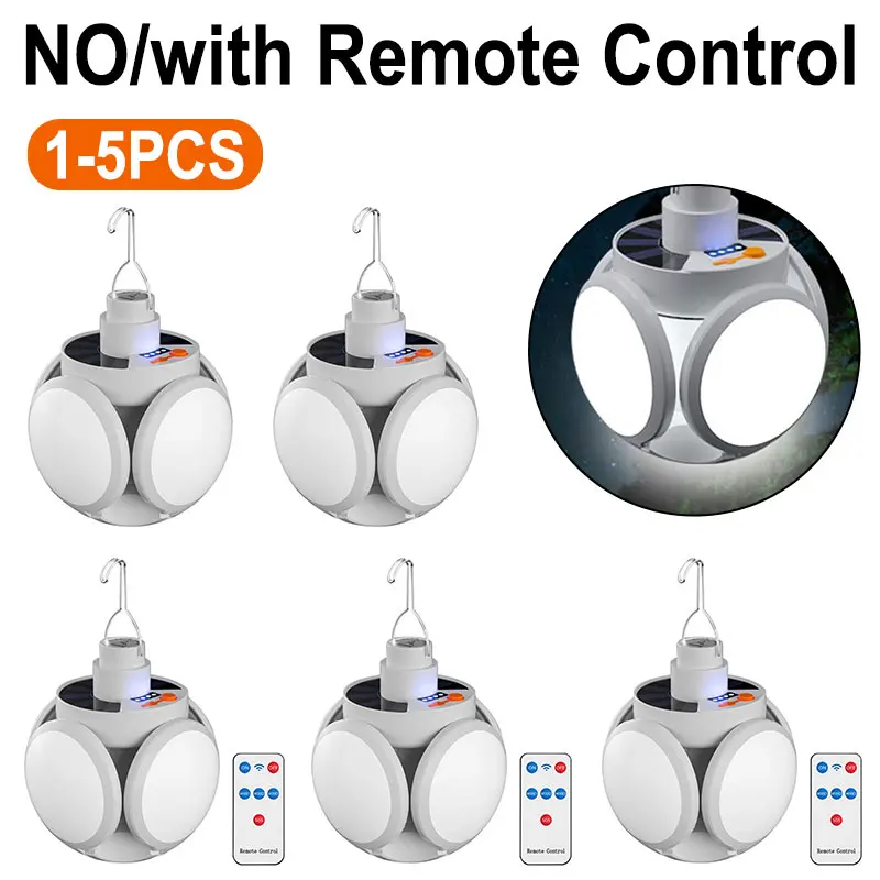 

Светодиодный фонарь на солнечной батарее, USB Перезаряжаемый Ночной светильник, наружная лампа для кемпинга, аварийный светильник, портатив...