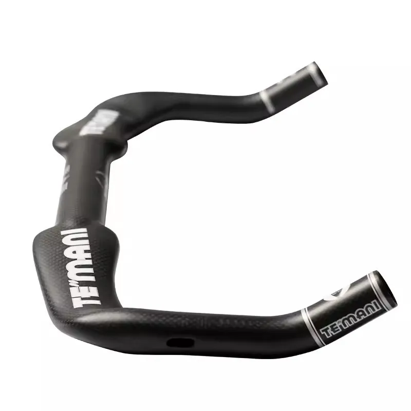 Руль TEMANI Aero Flat Carbon TT Bullhorn для шоссейных велосипедов с фиксированной передачей, 400-440 мм, аксессуары для велоспорта (art.: 3920dbde7fd48) - 3920dbde7fd48