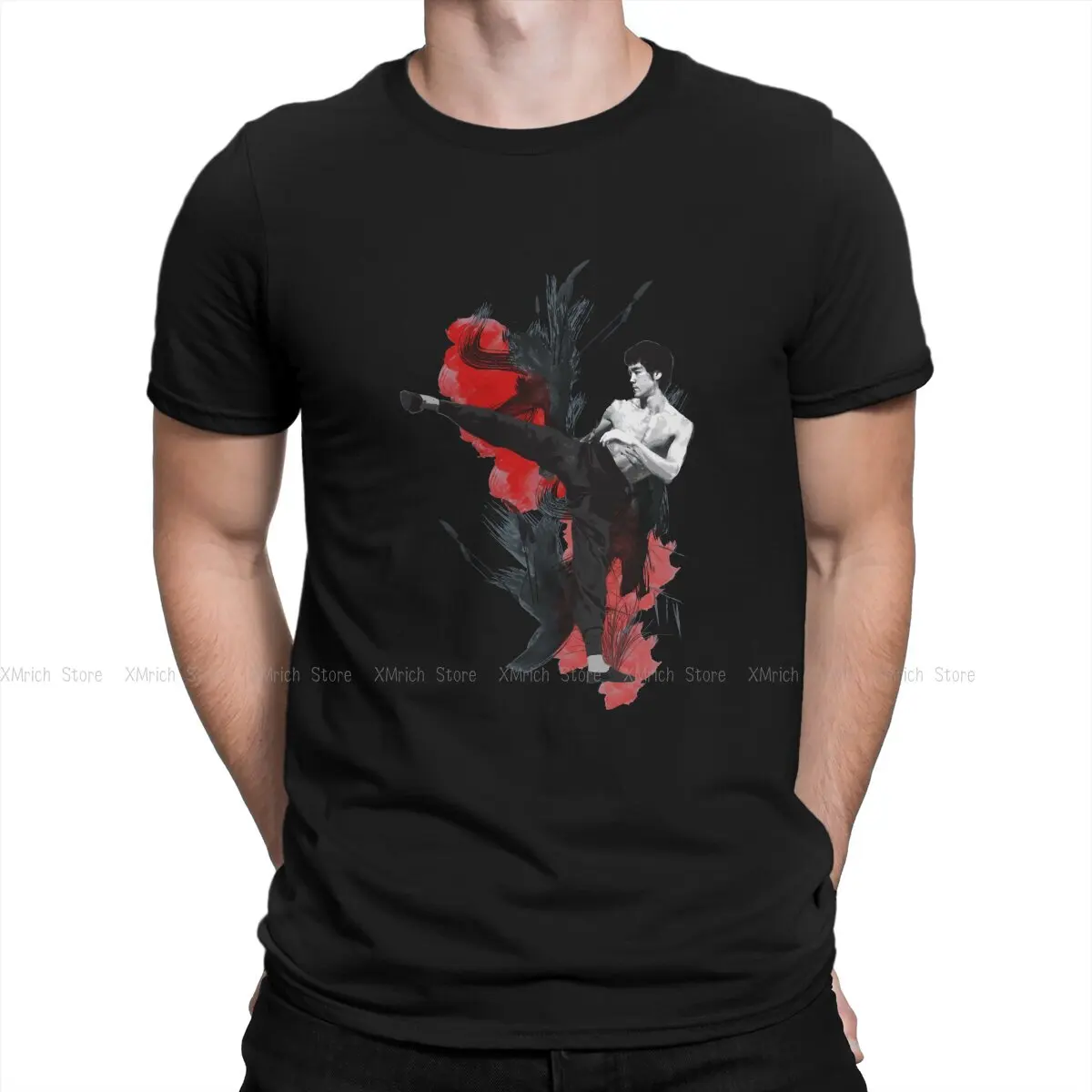 

Футболка мужская классическая с круглым вырезом, 100% хлопок, размеры до 6XL