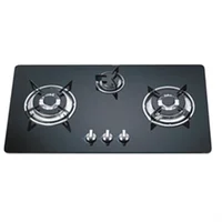 2020 hot sales kitchen appliances tempered glass top gas stove 3 burner