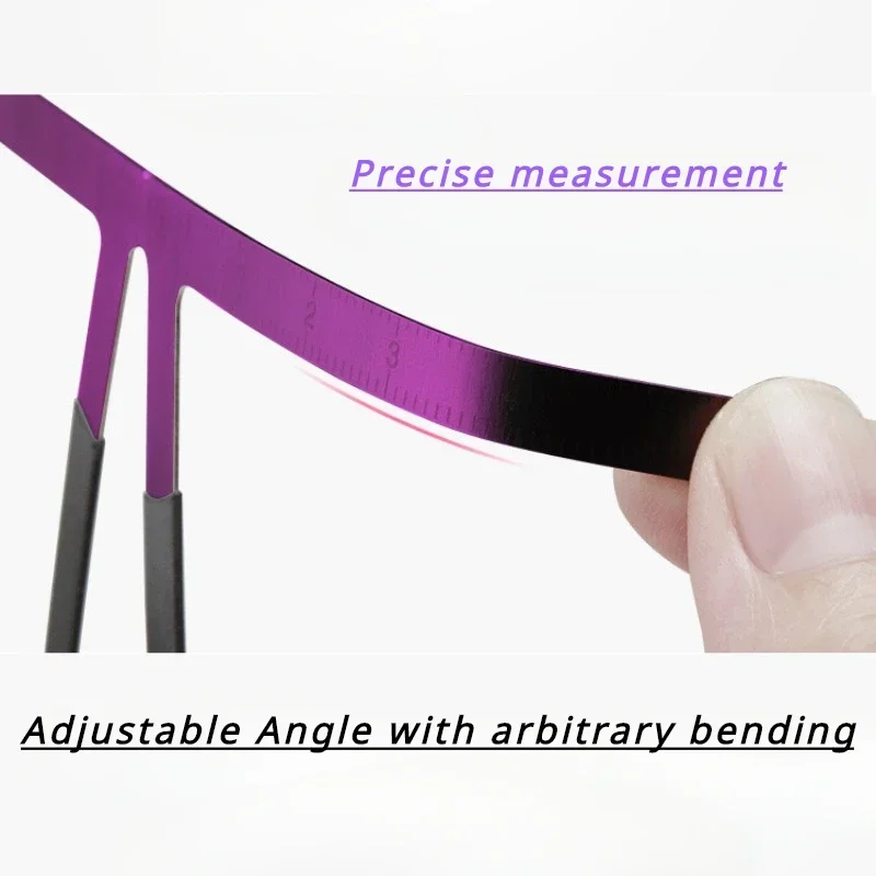 1 шт. профессиональная трафаретная линейка для измерения бровей трехточечная