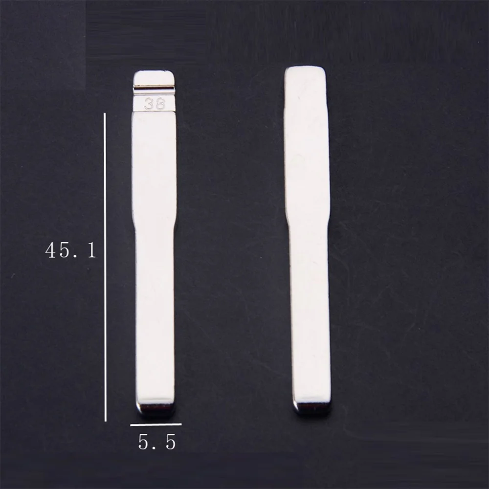 10 шт. металлический необрезанный флип KD дистанционный автомобильный ключ HU101 No.38