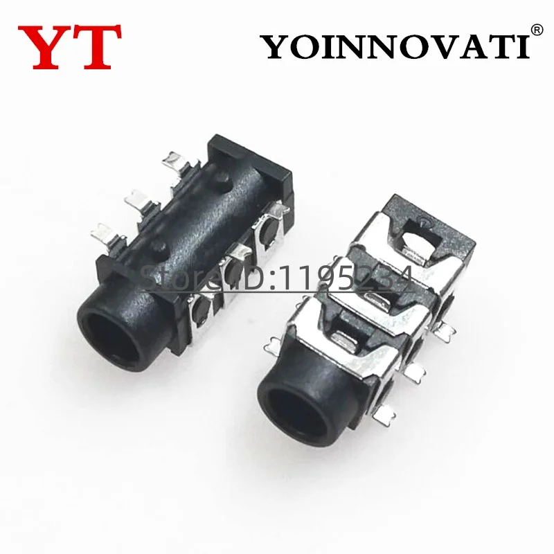 

Разъемы аудио 3.5 мм YOINNOVATI PJ313D 10 шт.