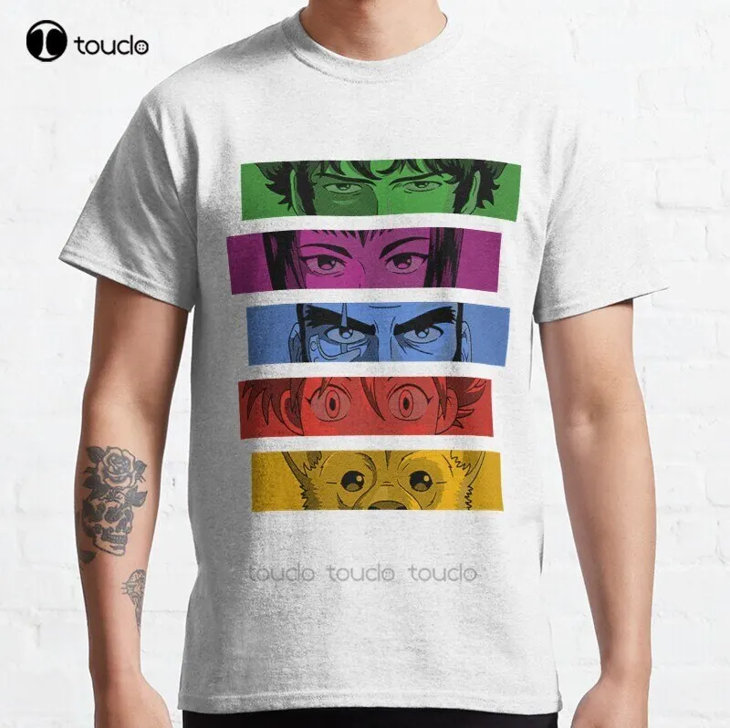 

New Cowboy Bebop Team Bounty Hunters Annie Julia Spike Andy Classic T-Shirt Cotton Men Tee Shirt Muscle Shirts For Men Tee Shirt