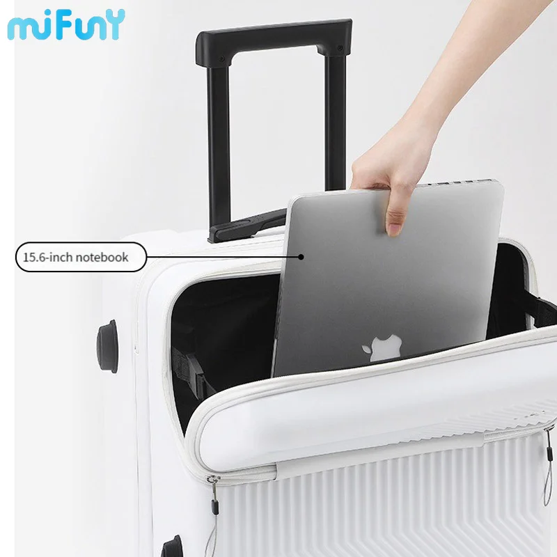 MIFUNY Rolling Luggage Charging Business Large Size Luggage Password Trolley Case Boarding Travel Carry on Luggage with Wheels