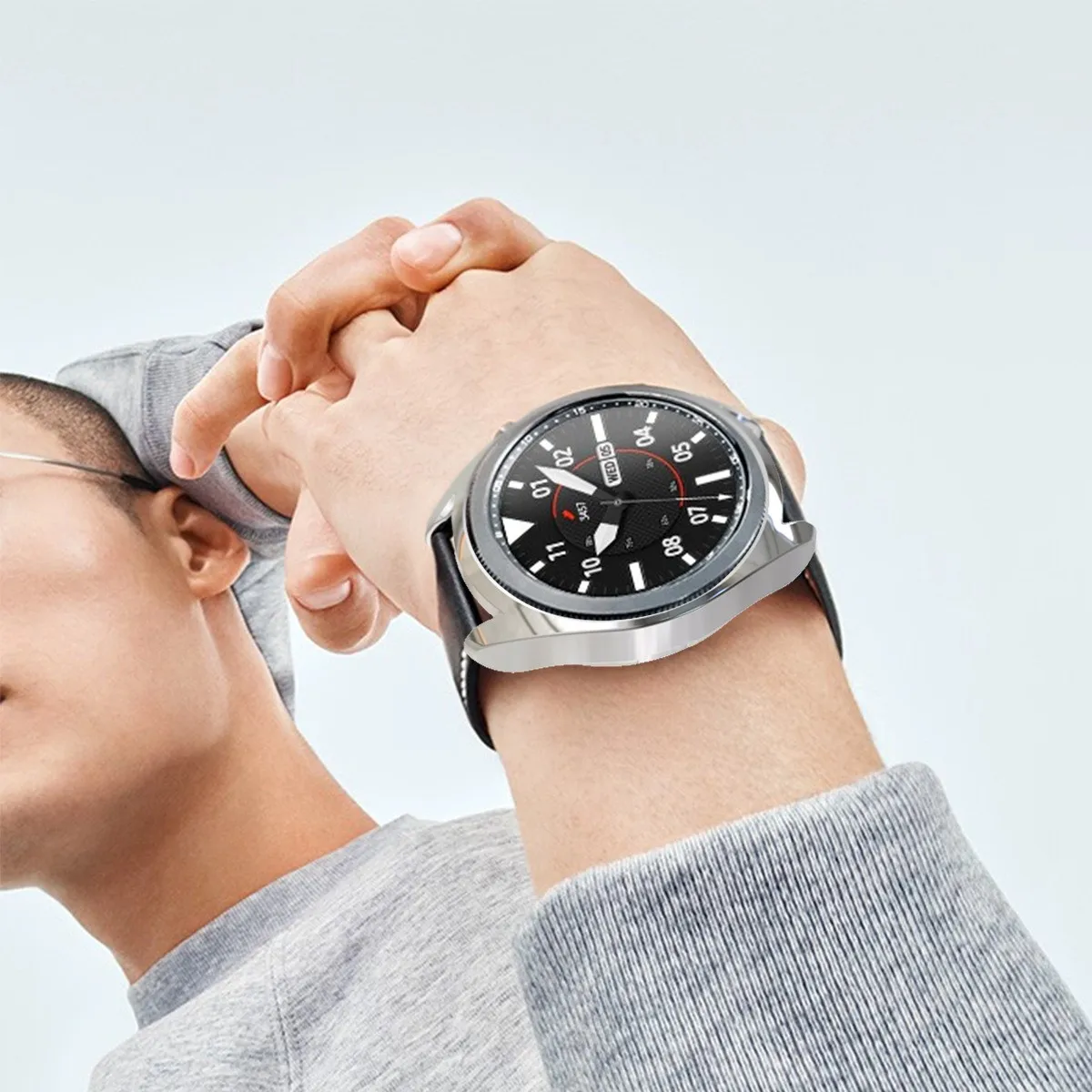 

Подходит для Samsung Galaxy Watch 3 45 мм R840 Сменный Чехол Мягкий ТПУ защитный чехол бампер чехол морские наручные часы