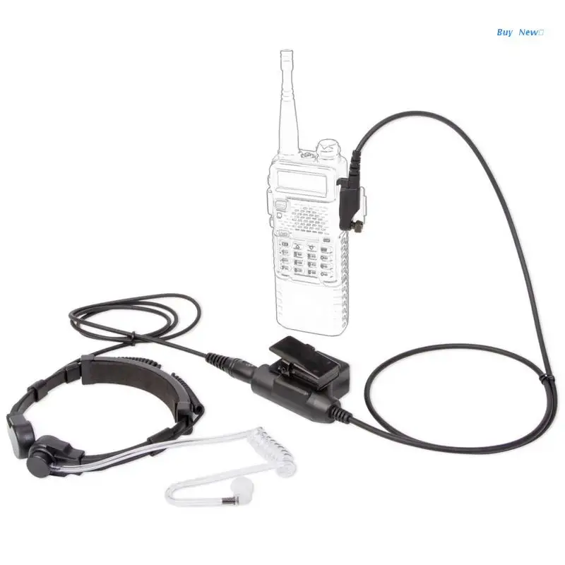 Transparent Duct Sound Earphone forHytera HYT PD600,PD602,PD602G Walkie Talkie