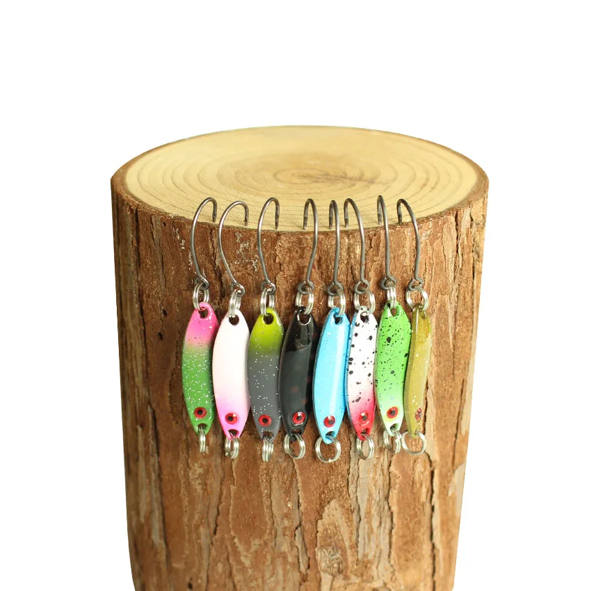 

4pcs 3cm 2g Pesca Fishing Tackle Bass Lures Metal Bait Blade Lure Fishing Spoon Bait