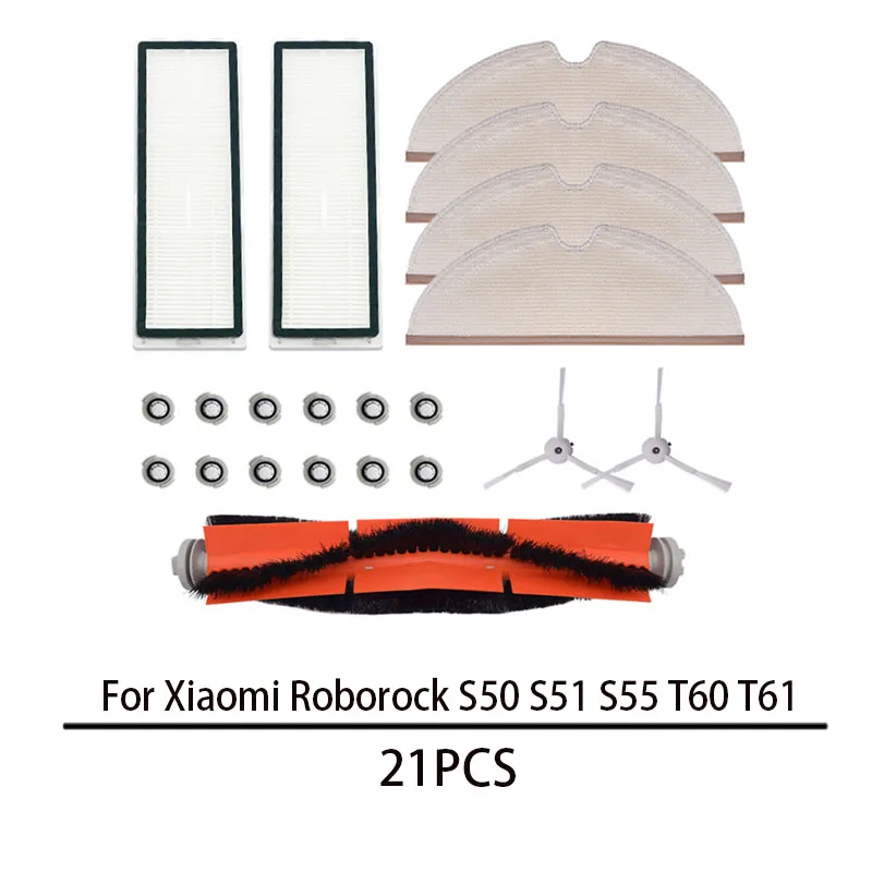 

Mop Cloths Pad Water Tank Filter Kit For Xiaomi Roborock S50 S51 S55 T60 T61 Vacuum Cleaner Parts Accessories Dry Wet Mop Cloth