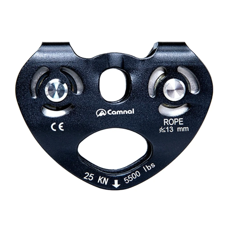 

Double Trolley Pulley Aluminum Alloy Climbing Mountaineering Tandem Pulley