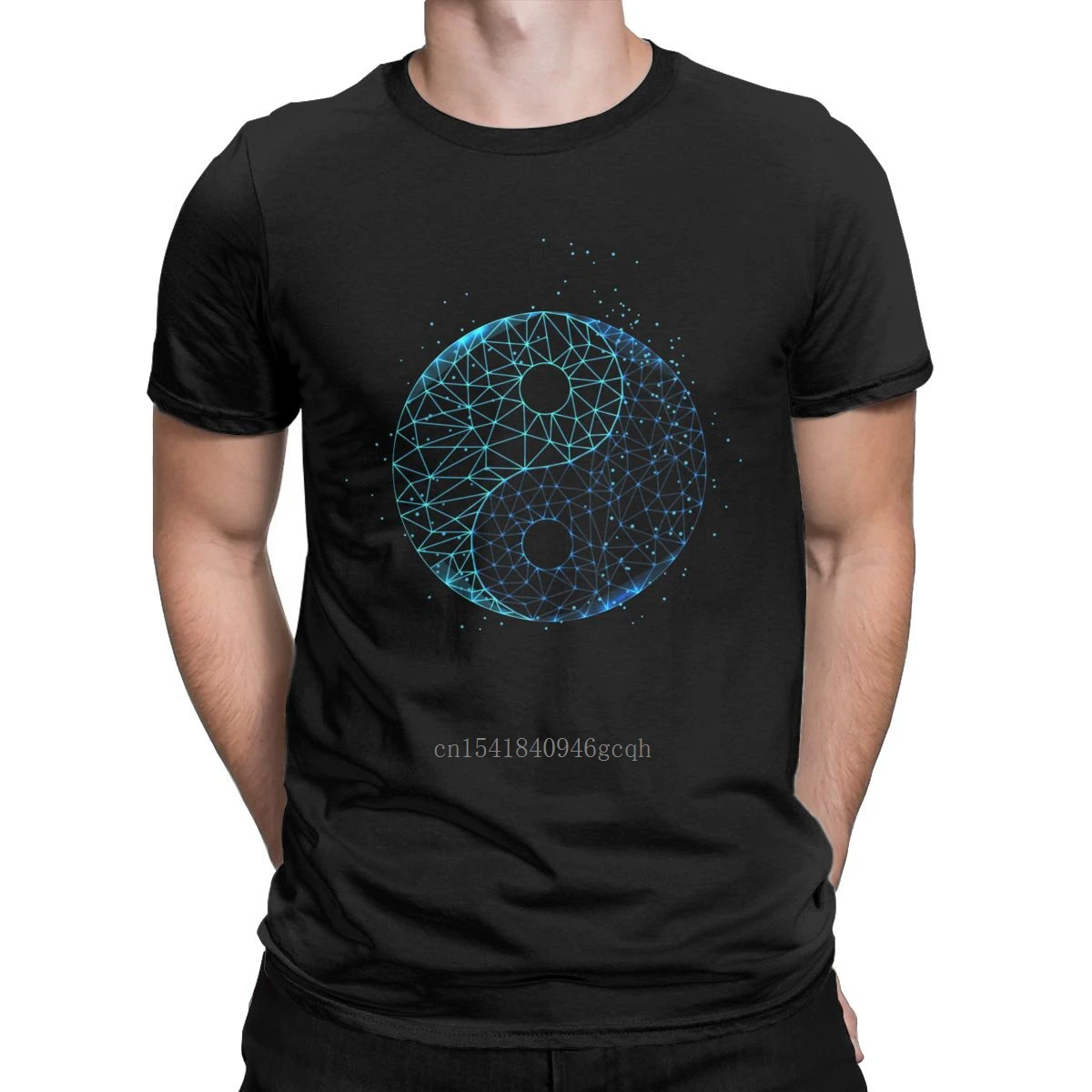 

Men Tai Chi Yin Yang T Shirt Tao Buddhist Chinese Cotton Tops Funny Short Sleeve Round Collar Tee Shirt Printed T-Shirts