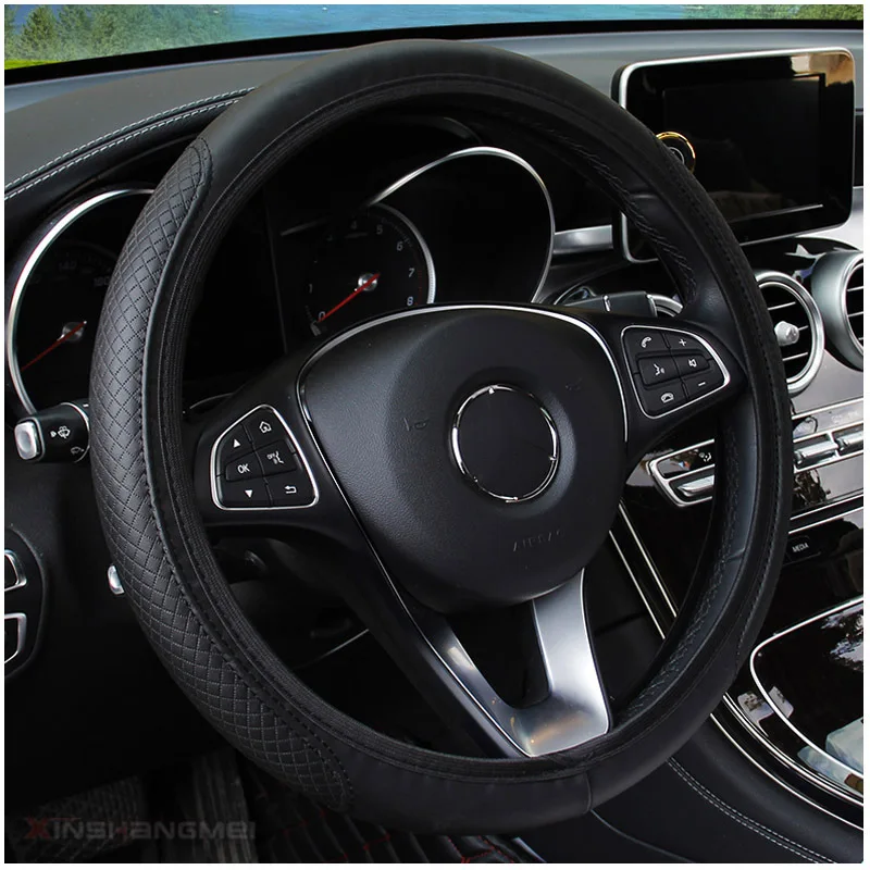 

Steering Wheel Cover Braid On The Steering Wheel Cover Cubre Volante Auto Car Wheel Cover Car Accessories