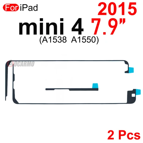 2 шт./лот для Apple iPad mini 1/2/3/4/5/6 7,9 дюйма A1432 A1489 A1599 A1538 A2133 A2567 ЖК-дисплей с сенсорным экраном, клейкая наклейка