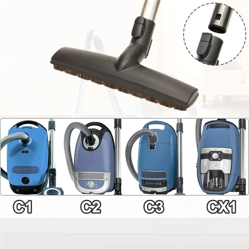 Фото Эффективный набор насадок для пылесосов C1 C2 C3 S1/S2/S4/S5/S6/S8: щетка из конского волоса и насадка для твердых полов №2