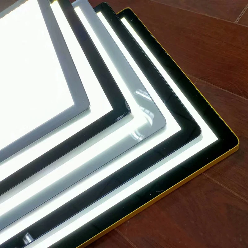 16x24 &quotтонкий настенный магнитный светодиодный лайтбокс с подсветкой меню