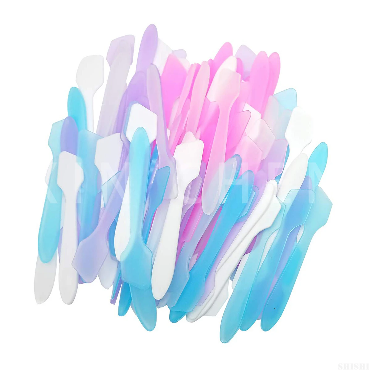 

100pcs Mini Cosmetic Spatulas Face Cream Makeup Mask Spoon Cosmetic Scoop DIY Make Up Tools Cream Stick Beauty Tool Kits