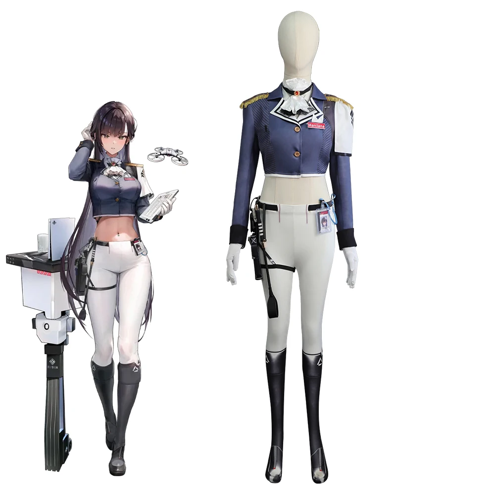Marciana Косплей Nikke: Богиня Победы Костюм Женский Сексуальный Укороченный Топ