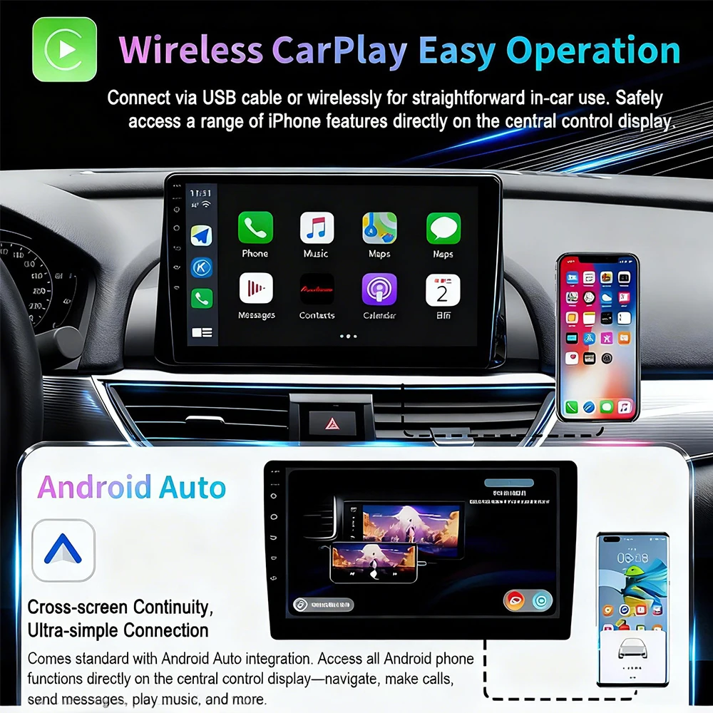 Фото Android 16 2Din Carplay Android Auto 4G WIFI Автомобильное радио для Toyota Prius XW50 2015-2020 GPS DSP Сенсорный экран Мультимедиа Авторадио №4
