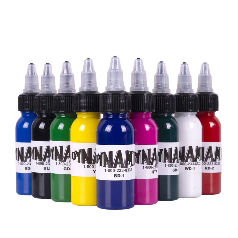 

5Pcs 14colors 30ML Brand Professional Tattoo Ink Pigment For Body Beauty Art Safe Rave Natural Permanent Makeup Tattoo Supplies