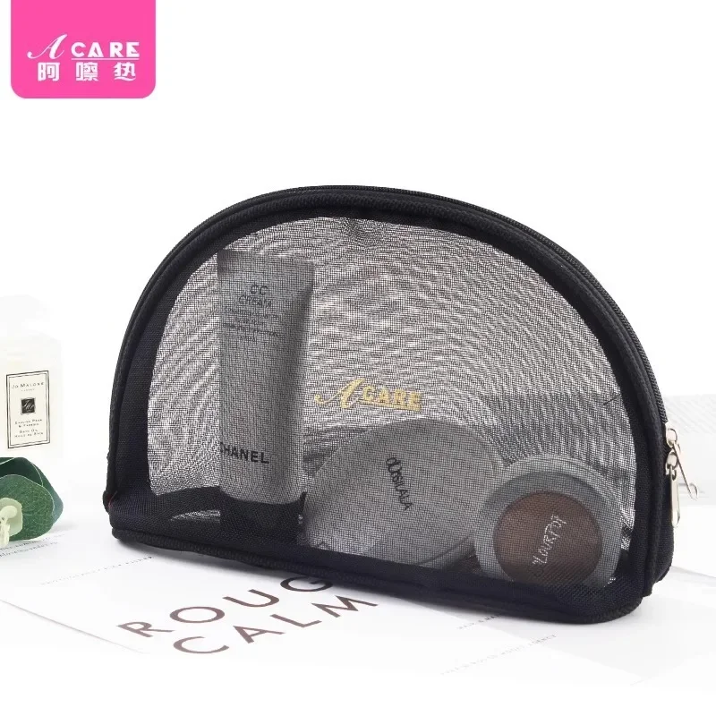 DX01/Cosmetic bag/C1PQ4-Easy-to-Use Mesh Large Capacity Small Size Portable Women's Pink Travel Business