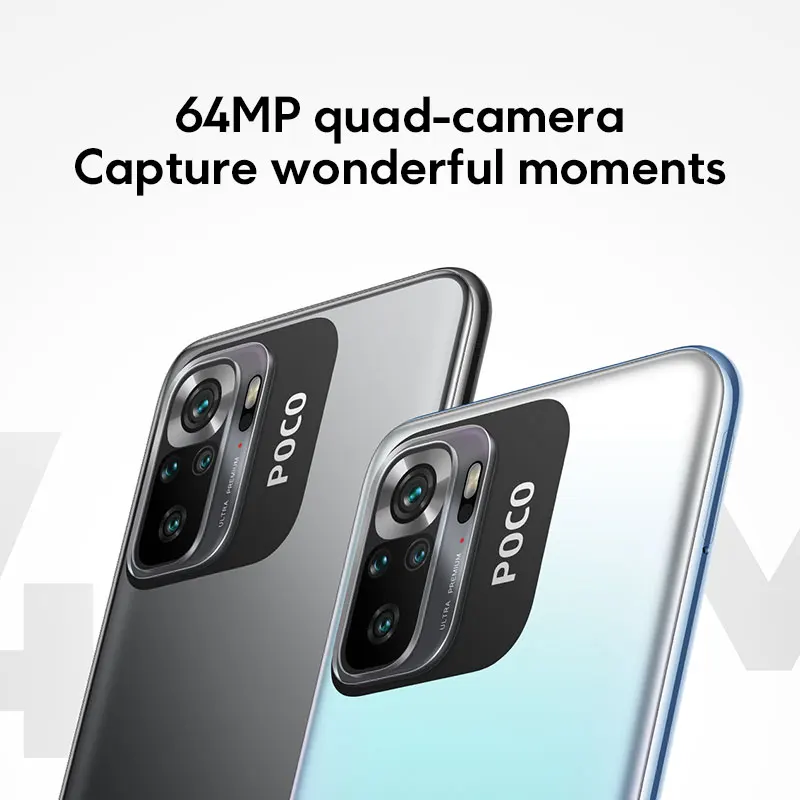 Global Version POCO M5s Smartphone 64GB/128GB NFC MTK G95 Octa Core 64MP Quad Camera 6.43