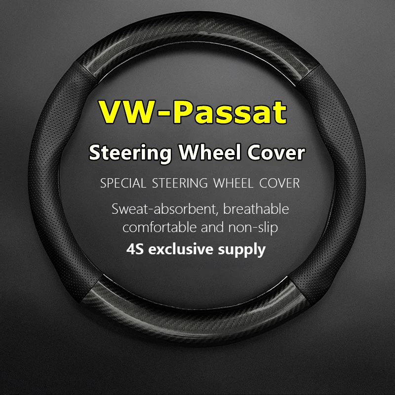 

PU/PVC Carbon For Volkswagen Passat Steering Wheel Cover 1.4TSI 2.4TSI 1.8TSI 2.0TSI 3.0 V6 DSG 2011 2013 2014 2015