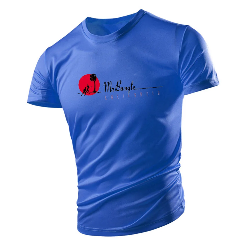 

Fashion Men'S T-Shirts Plus Size Tops Outdoor Sport Four Seasons Gym Kany Print Quick Dry Y2k Clothing Round Neck Casual Street