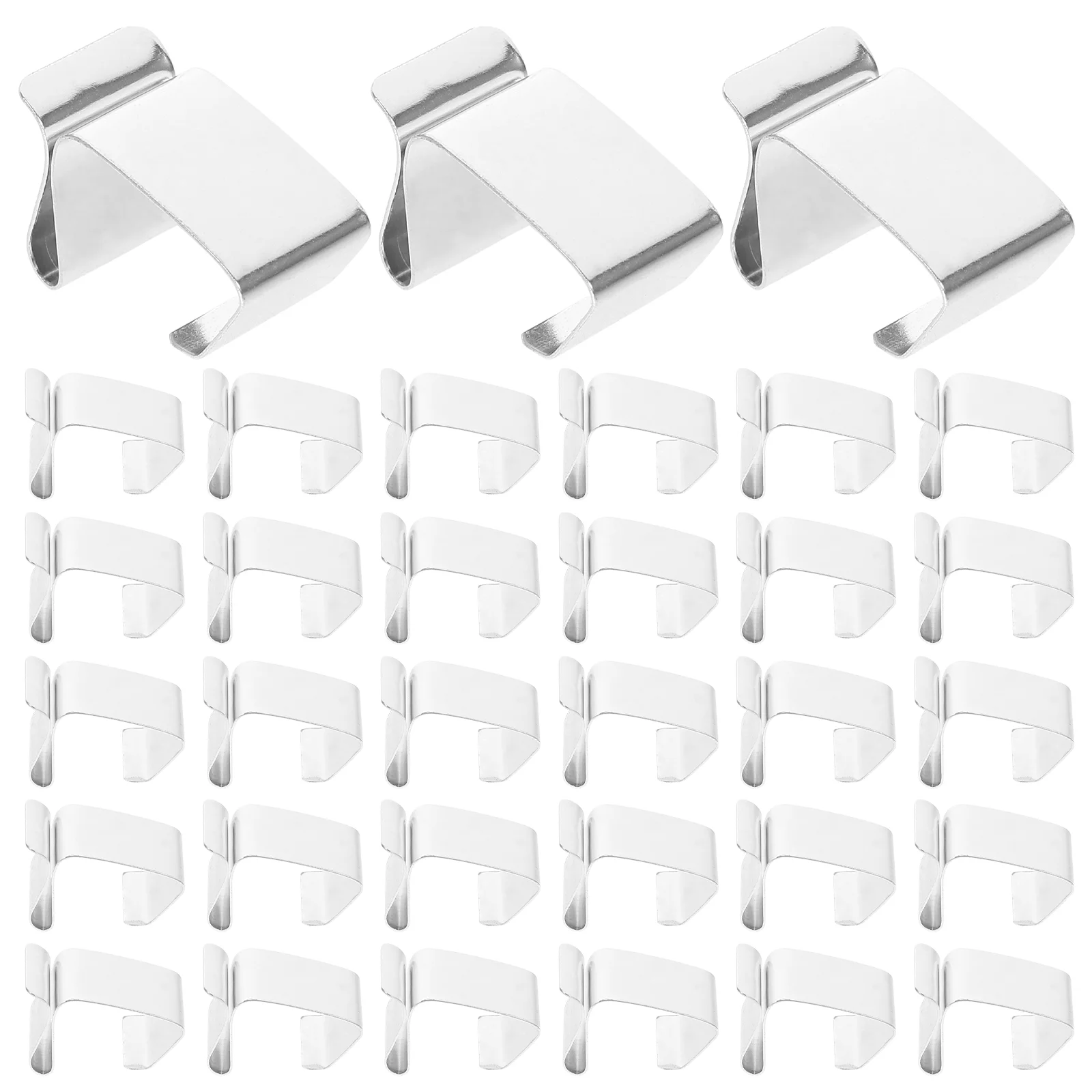 

50 Pcs Lamp Hook Christmas Light Roof Clips Seasonal Lighting Hooks Metal Gutter