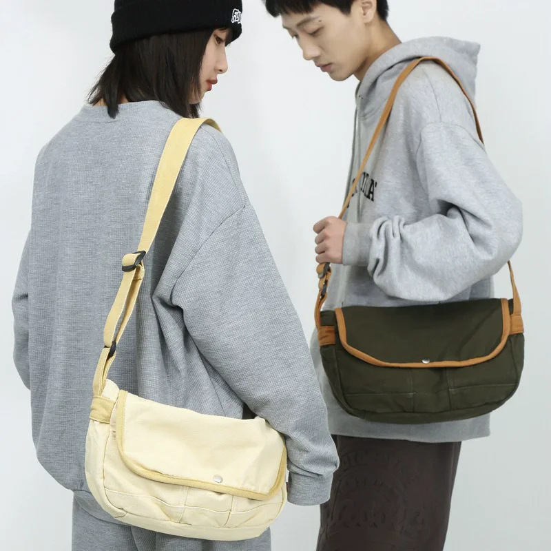Фото Japońska myta Canvas Bag Female Casual Student Canvas Bag Classic Shoulder Bag Large Capacity Canvas To №2