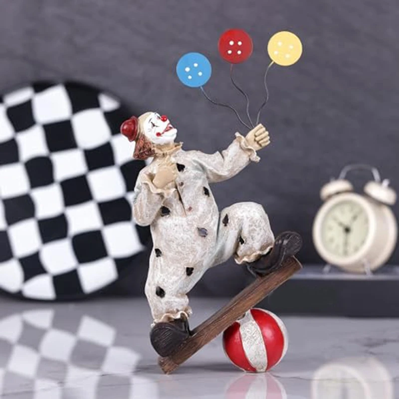 Креативные цирковые статуи клоунов украшения домашний декор скульптура из смолы