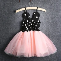 disney minnie dot gown party dress for baby girls cute tulle tutu party brithday dresses for 0 5y kid summer clothes