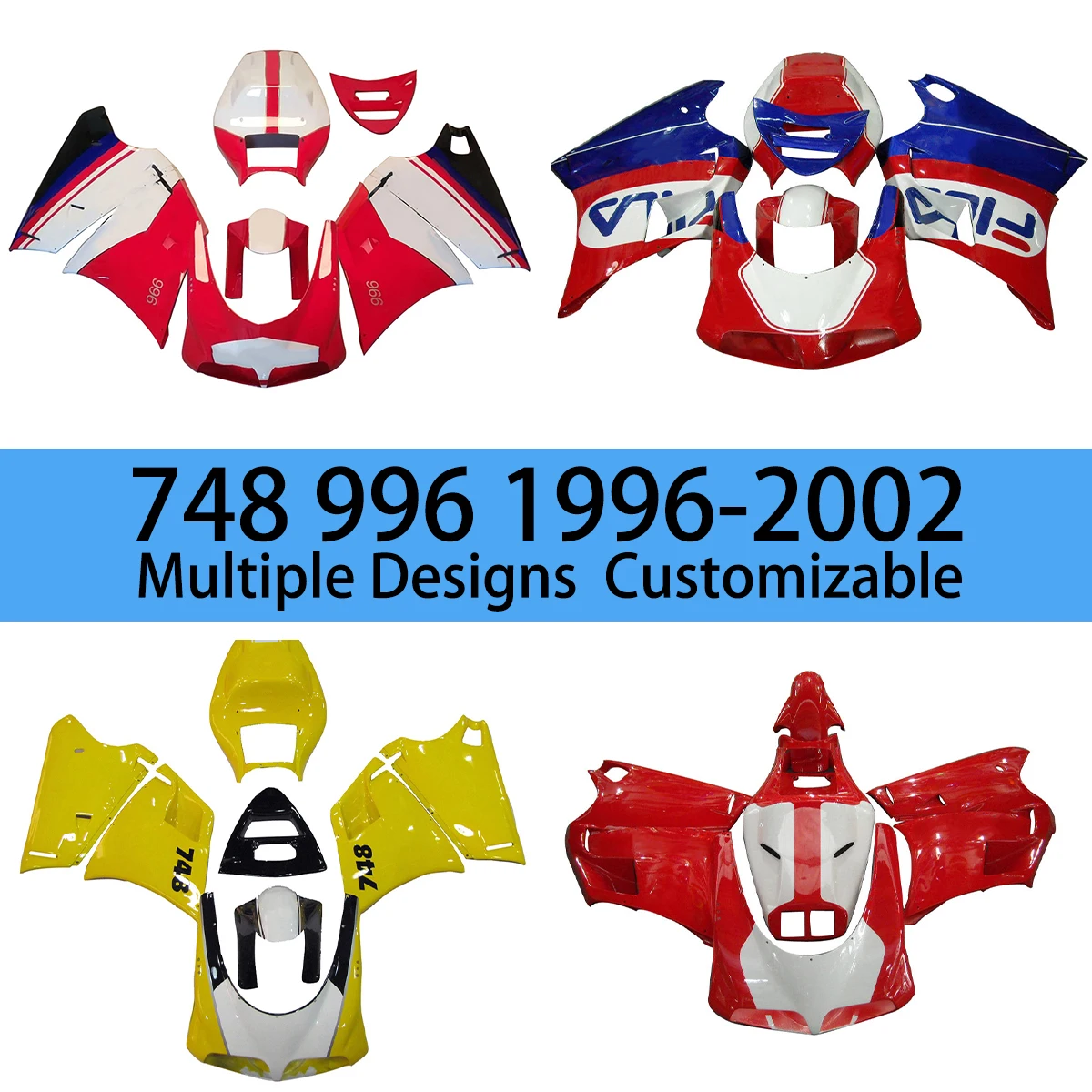Для DUCATI 996 1996 1997 1998 1999 2000 2001 2002 комплект обтекателей для восстановления 748 96-02
