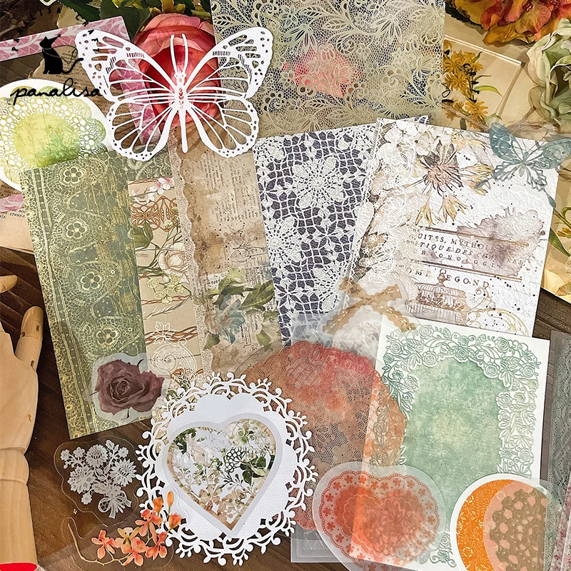 Panalisacraft винтажные тисненые кружевные бумажные детали для скрапбукинга бумажный