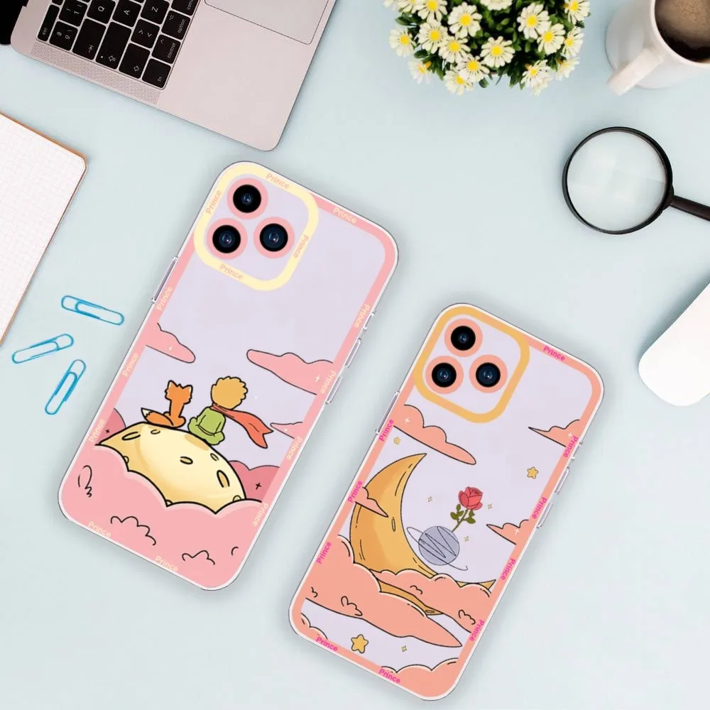 Чехол для телефона Le Petit Prince Xiaomi Redmi Note 8 9 10 11 Pro Max с прозрачной рамкой