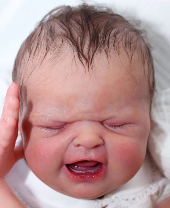 

NPK 19inch Reborn Doll Kit MARIA "BABY'S FIRST CRY" Unpainted Reborn Kit with Cloth Body