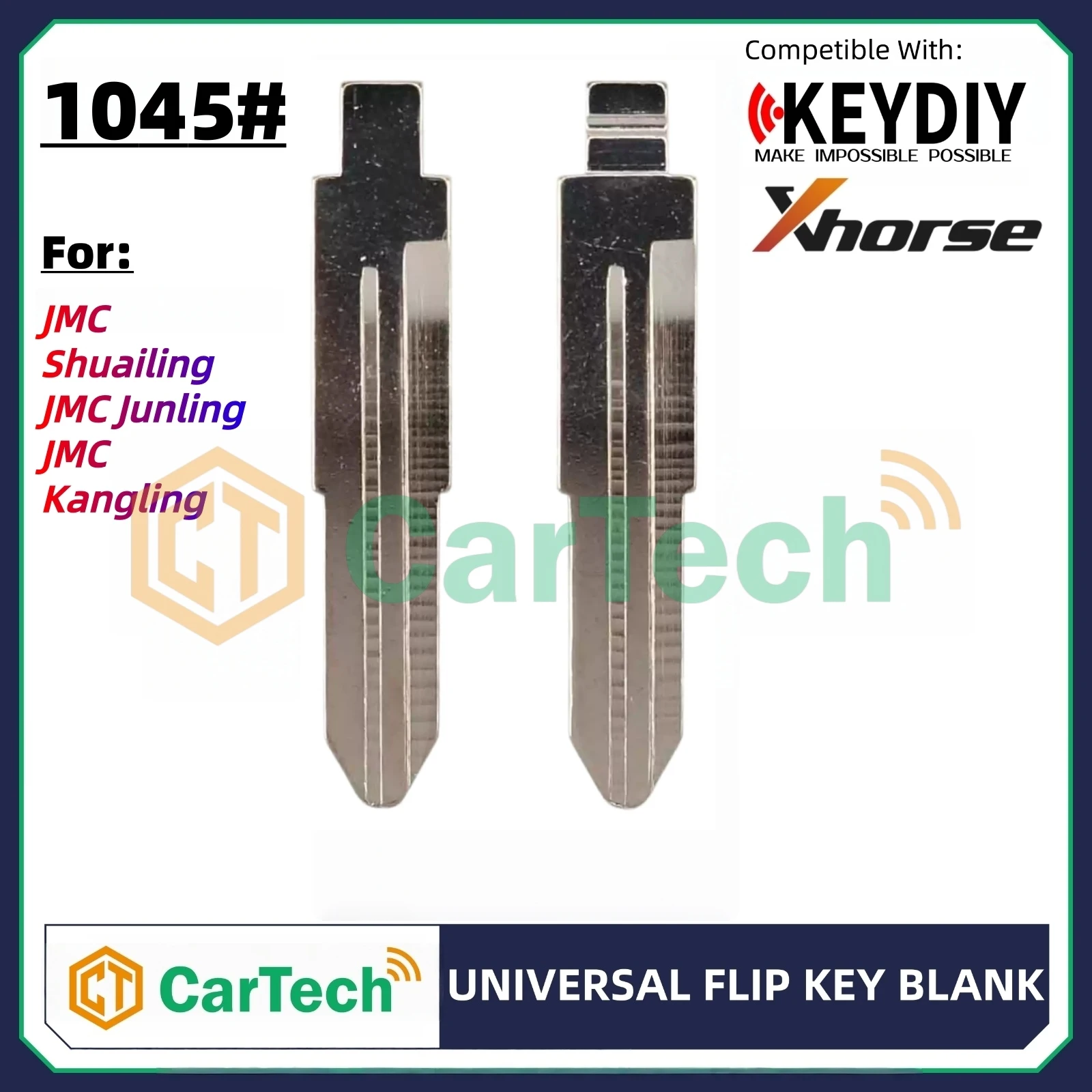 Фото 01 # HU49 необрезанный флип-пустой ключ для KEYDIY KD XHORSE VVDI Универсальный пульт дистанционного управления для Audi VW Volkswagen Seat Porsche Jetta Santana №1