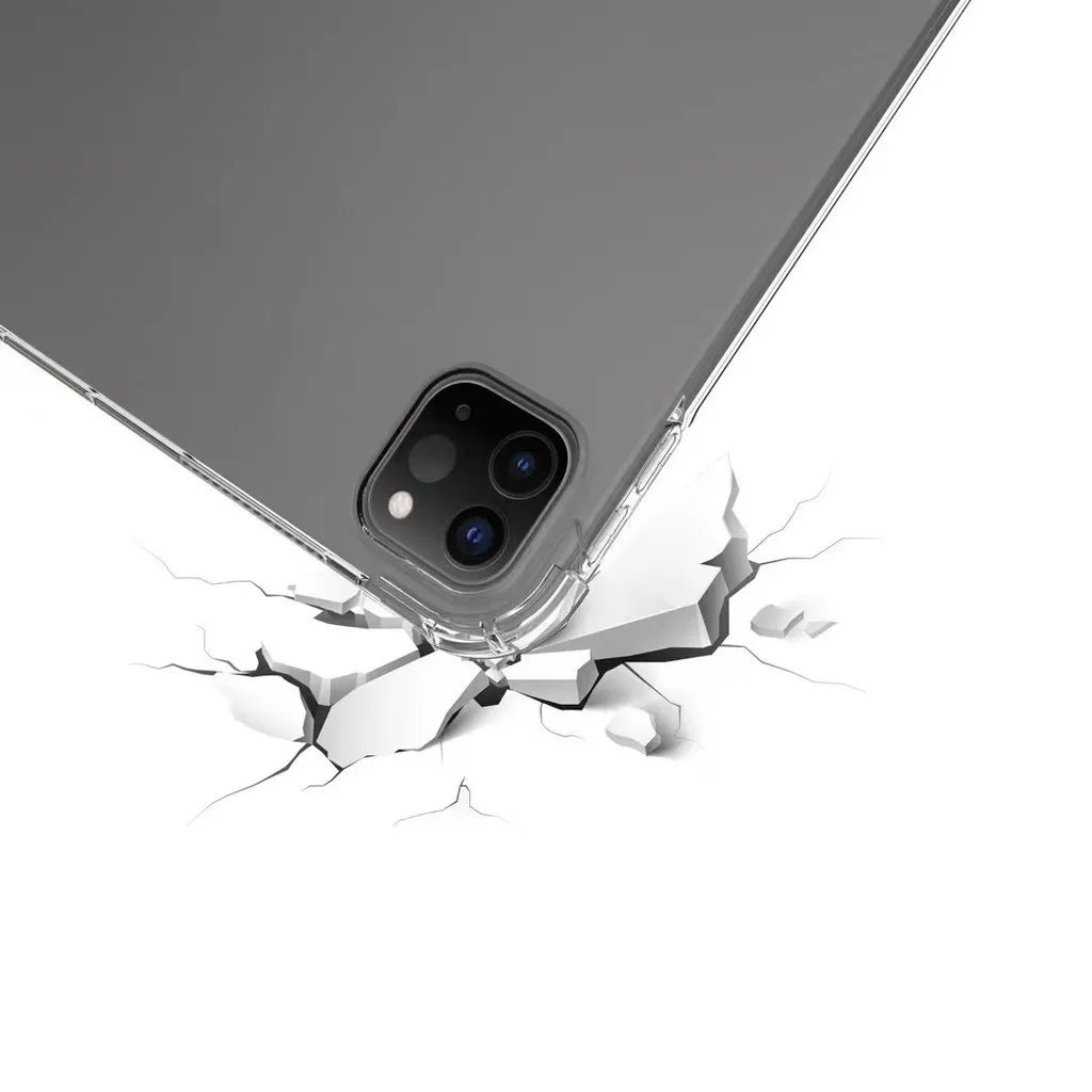Мягкий ТПУ чехол Transprent для iPad Air 13 2024 Pro 11 5th Air11 Air6 Pro13 10th 10 9 5 4 3Pro 2 1 7 Mini 6 Pro12.9