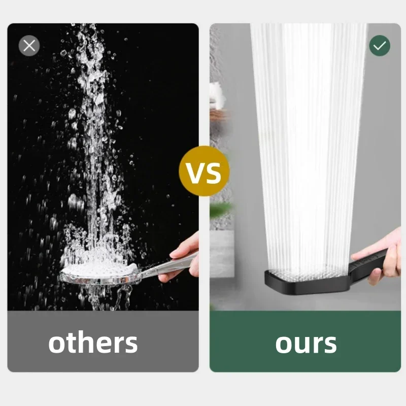 7 режимов большая насадка для душа регулируемая с одним ключом водосберегающая