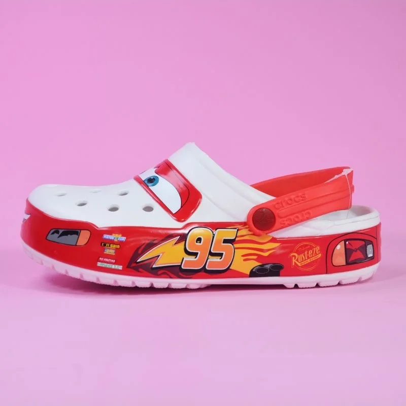 Туфли Disney Lightning Mcqueen Pixar из ЭВА водонепроницаемые пляжные тапочки дышащие с