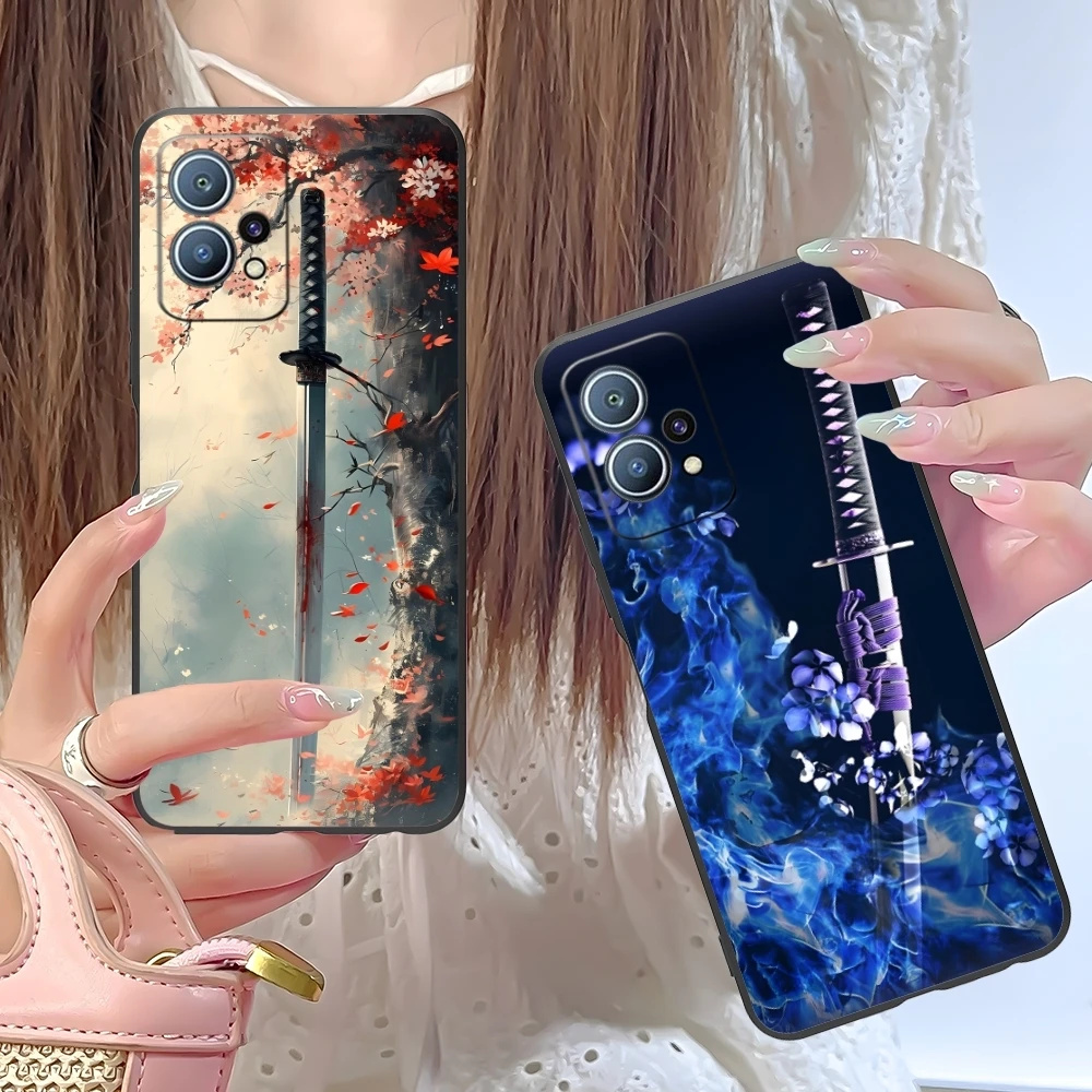 Чехол для мобильного телефона С Катаной Самураем ронином Huawei P60 P50 P40 P30 P20 P10 P9 P8 Pro