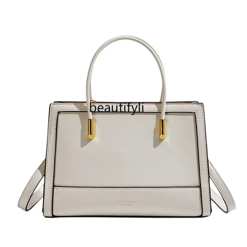

yj High-Grade Bag for Women Special Interest Light Luxury Commuter Hand-Carrying Bag Simple All-Match Shoulder Messenger Bag