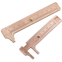 mini brass scale 80100mm sliding gauge vernier caliper ruler pocket measuring tool mazi888