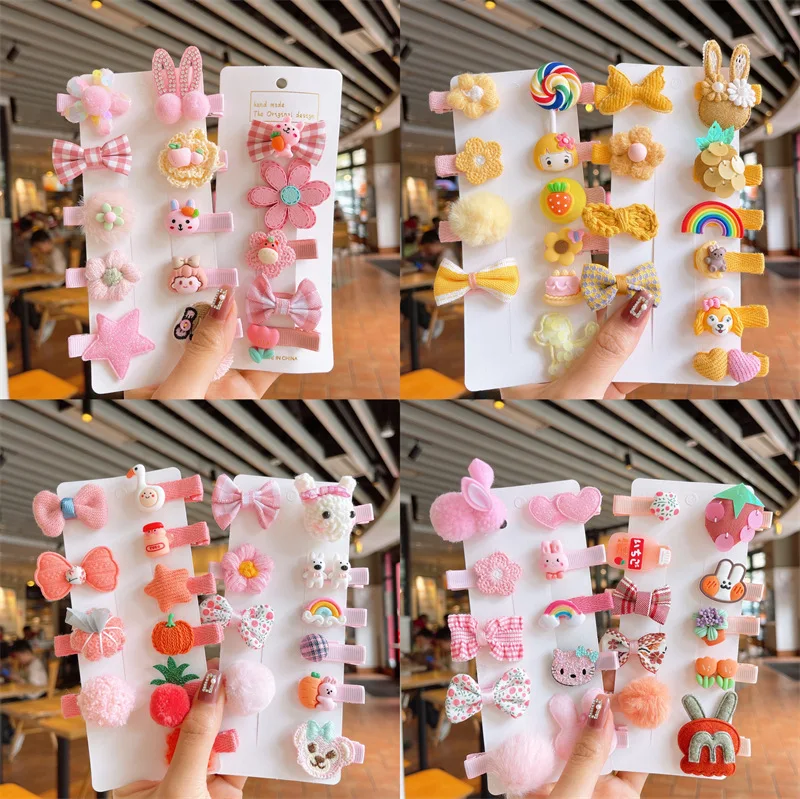 

5/10 шт./комплект, детские заколки для волос