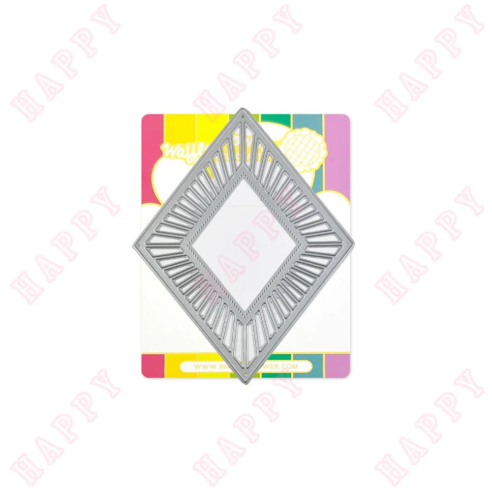 

2022 Christmas Radiating Diamond Frame Metal Cutting Die DIY Scrapbooking Envelope Decorative Embossing Craft Handcraft Templat