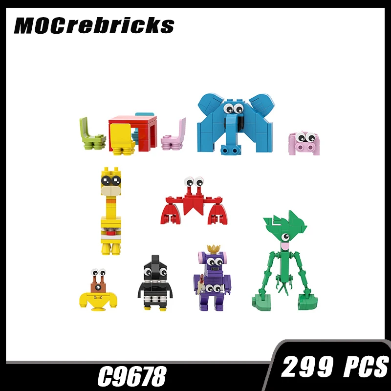 Креативный строительный блок MOC Mini через границу популярное животное аниме Dools