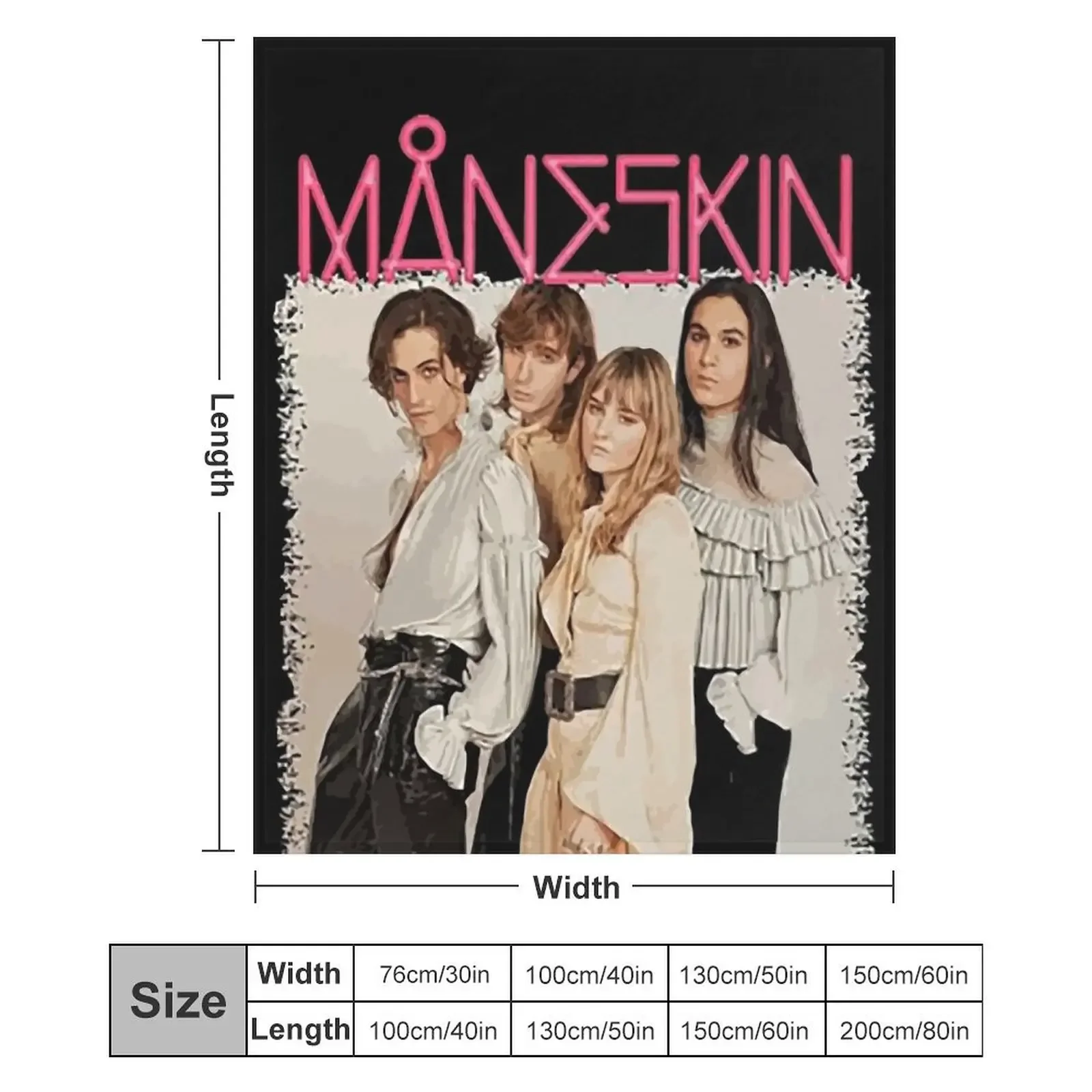 Официальный товар M?neskin — одеяло Maneskin кровать модные роскошные дизайнерские