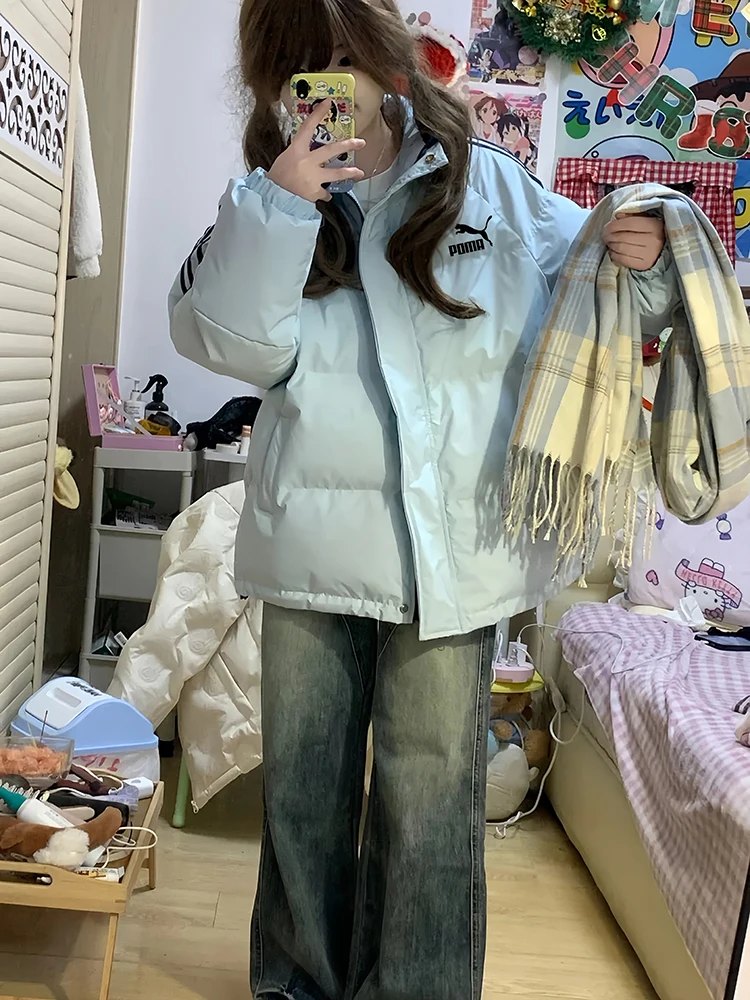 Classic Biao‍Ma down Jacket Cotton-padded Clothes Women Winter 2024 New Loose Casual All-matching Couple Winter clothes Cotto...