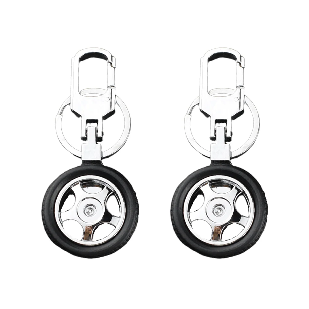 

Tire Key Keychain Pendant Ring Model Airplane Mini Charms Rotating Purse Gifts Boy Birthday Auto Keyring Shaped Handbag Wallet