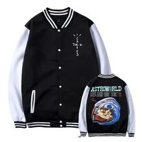 new cactus jack hip hop rapper clothes travis scott astroworld baseball uniform fashion print clothing men women harajuku jacket